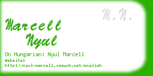 marcell nyul business card